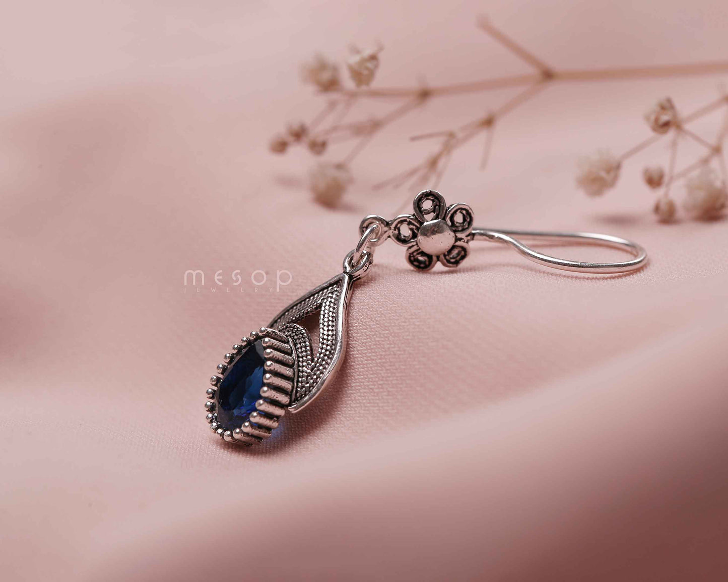 Sapphire Whispers of the Heart Earrings