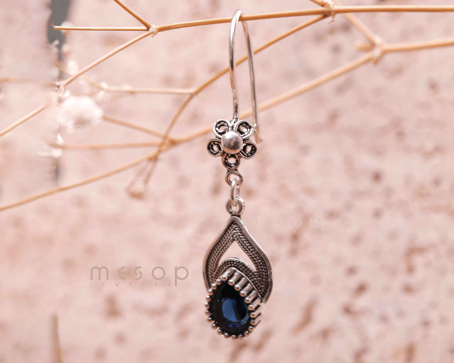Sapphire Whispers of the Heart Earrings